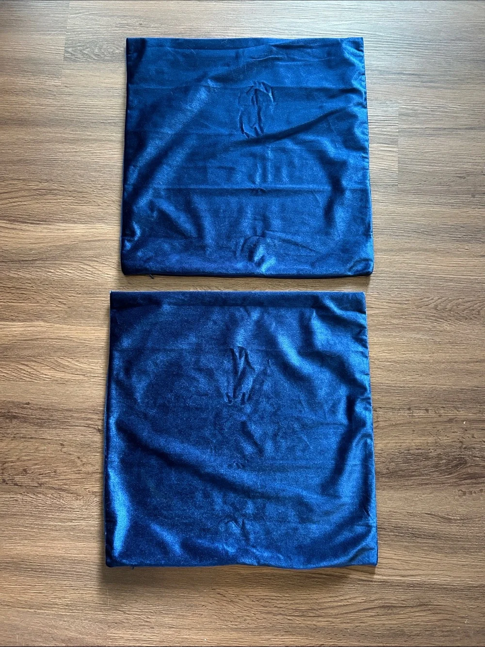 Blue Velvet Pillow Covers (Set of 2)